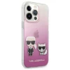 Чехол Karl Lagerfeld Karl and Choupette для iPhone 13 Pro Pink (KLHCP13LCKTRP)