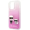 Чехол Karl Lagerfeld Karl and Choupette для iPhone 13 Pro Pink (KLHCP13LCKTRP)