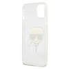 Чохол Karl Lagerfeld Glitter Karl's Head для iPhone 13 mini Silver (KLHCP13SKHTUGLS)