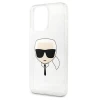 Чохол Karl Lagerfeld Glitter Karl's Head для iPhone 13 Pro Silver (KLHCP13LKHTUGLS)