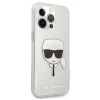 Чехол Karl Lagerfeld Glitter Karl's Head для iPhone 13 Pro Max Silver (KLHCP13XKHTUGLS)