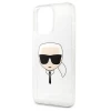 Чохол Karl Lagerfeld Glitter Karl's Head для iPhone 13 Pro Max Silver (KLHCP13XKHTUGLS)