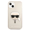 Чохол Karl Lagerfeld Glitter Karl's Head для iPhone 13 Gold (KLHCP13MKHTUGLGO)