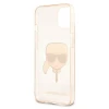 Чехол Karl Lagerfeld Glitter Karl's Head для iPhone 13 Gold (KLHCP13MKHTUGLGO)