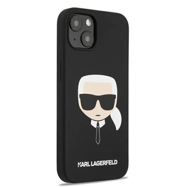 Чохол Karl Lagerfeld Karl's Head для iPhone 13 mini Black (KLHCP13SSLKHBK)