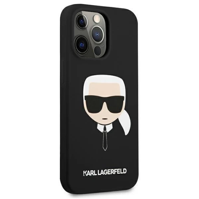 Чохол Karl Lagerfeld Karl's Head для iPhone 13 Pro Max Black (KLHCP13XSLKHBK)