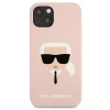 Чохол Karl Lagerfeld Silicone Karl`s Head для iPhone 13 Light Pink (KLHCP13MSLKHLP)