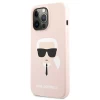 Чехол Karl Lagerfeld Silicone Karl's Head для iPhone 13 Pro Max Light Pink (KLHCP13XSLKHLP)