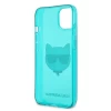 Чехол Karl Lagerfeld Glitter Choupette Fluo для iPhone 13 mini Blue (KLHCP13SCHTRB)