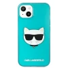Чехол Karl Lagerfeld Glitter Choupette Fluo для iPhone 13 Blue (KLHCP13MCHTRB)
