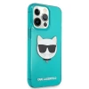 Чехол Karl Lagerfeld Glitter Choupette Fluo для iPhone 13 Pro Blue (KLHCP13LCHTRB)