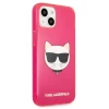 Чехол Karl Lagerfeld Glitter Choupette Fluo для iPhone 13 mini Pink (KLHCP13SCHTRP)