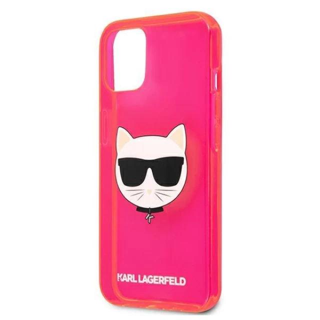 Чохол Karl Lagerfeld Glitter Choupette Fluo для iPhone 13 mini Pink (KLHCP13SCHTRP)