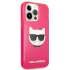 Чехол Karl Lagerfeld Glitter Choupette Fluo для iPhone 13 Pro Max Pink (KLHCP13XCHTRP)