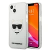 Чохол Karl Lagerfeld Saffiano Choupette Head для iPhone 13 mini Transparent (KLHCP13SCTR)