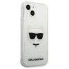 Чохол Karl Lagerfeld Saffiano Choupette Head для iPhone 13 mini Transparent (KLHCP13SCTR)