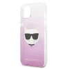 Чехол Karl Lagerfeld Saffiano Choupette Head для iPhone 13 Pink (KLHCP13MCTRP)