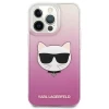 Чохол Karl Lagerfeld Saffiano Choupette Head для iPhone 13 Pro Pink (KLHCP13LCTRP)