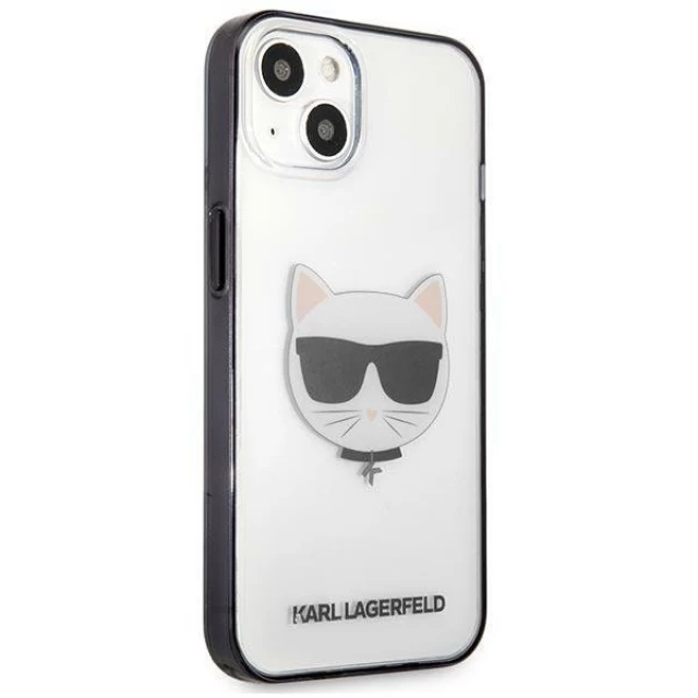 Чехол Karl Lagerfeld Iconic Choupette для iPhone 13 mini Transparent (KLHCP13SHCHCK)