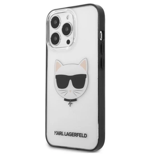 Чехол Karl Lagerfeld Iconic Choupette для iPhone 13 Pro Max Transparent (KLHCP13XHCHCK)