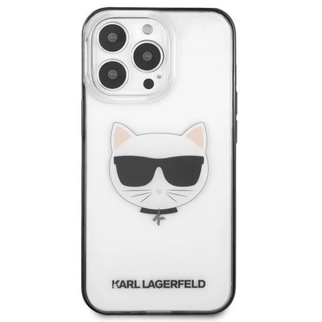 Чехол Karl Lagerfeld Iconic Choupette для iPhone 13 Pro Max Transparent (KLHCP13XHCHCK)