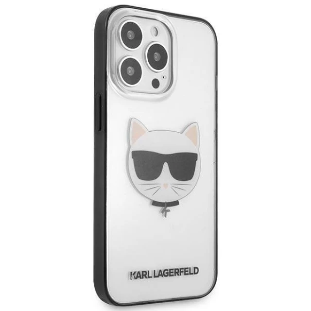 Чехол Karl Lagerfeld Iconic Choupette для iPhone 13 Pro Max Transparent (KLHCP13XHCHCK)