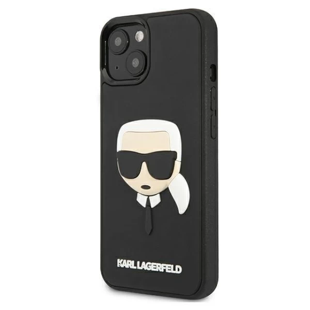 Чехол Karl Lagerfeld Karl's Head для iPhone 13 mini Black (KLHCP13SKH3DBK)