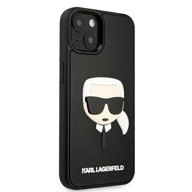 Чехол Karl Lagerfeld Karl's Head для iPhone 13 mini Black (KLHCP13SKH3DBK)