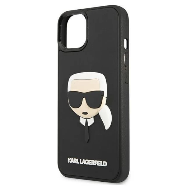 Чохол Karl Lagerfeld Karl's Head для iPhone 13 mini Black (KLHCP13SKH3DBK)