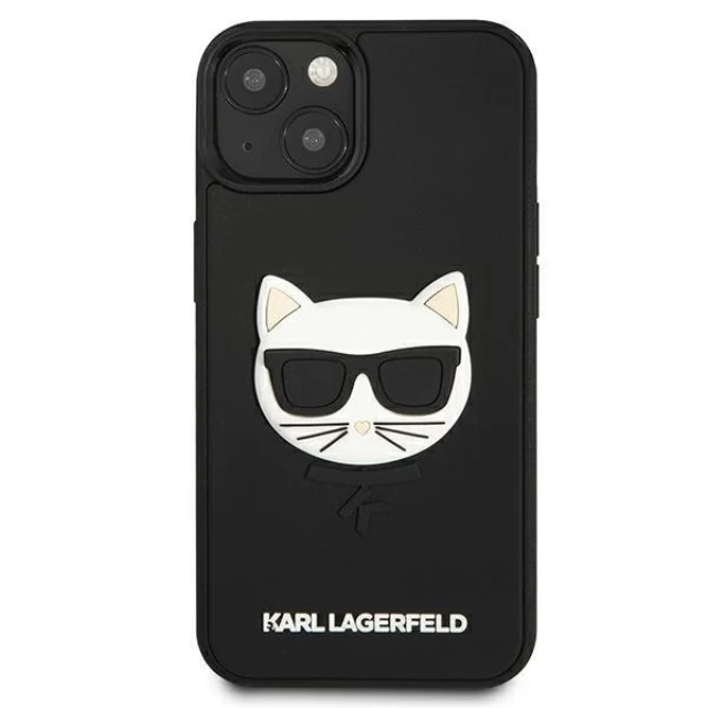 Чехол Karl Lagerfeld Rubber Choupette для iPhone 13 mini Black (KLHCP13SCH3DBK)