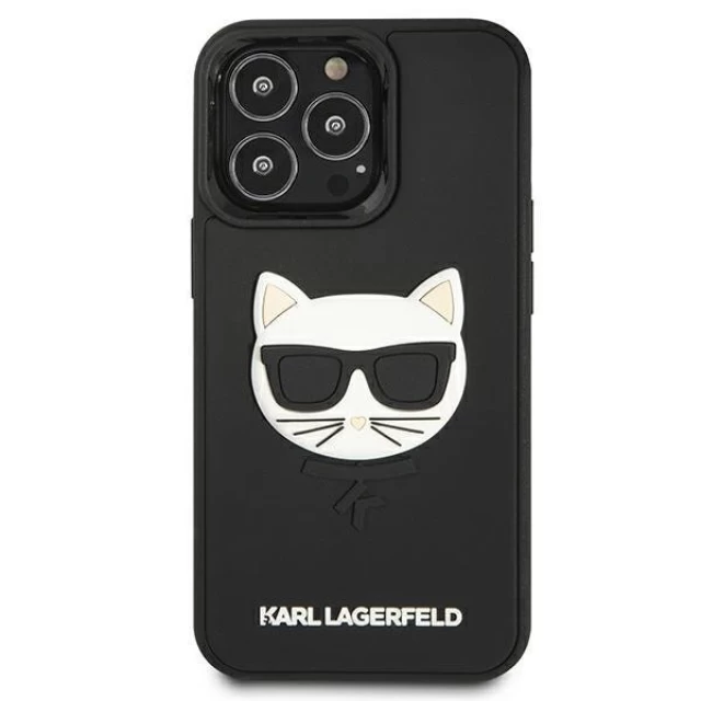 Чехол Karl Lagerfeld 3D Choupette для iPhone 13 Pro Black (KLHCP13LCH3DBK)