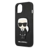 Чохол Karl Lagerfeld Saffiano Iconic Karl's Patch для iPhone 13 mini Black (KLHCP13SOKPK)