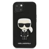 Чехол Karl Lagerfeld Saffiano Iconic Karl's Patch для iPhone 13 Black (KLHCP13MOKPK)