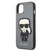 Чохол Karl Lagerfeld Saffiano Iconic Karl's Patch для iPhone 13 mini Silver (KLHCP13SOKPG)