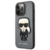 Чехол Karl Lagerfeld Saffiano Ikonik Karl`s Patch для iPhone 13 | 13 Pro Silver (KLHCP13LOKPG)