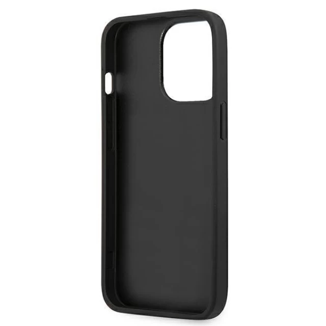 Чехол Karl Lagerfeld Saffiano Iconic Karl and Choupette для iPhone 13 Pro Black (KLHCP13LSAKICKCBK)