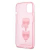 Чохол Karl Lagerfeld Glitter Karl's and Choupette для iPhone 13 Pink (KLHCP13MKCTUGLP)