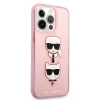 Чехол Karl Lagerfeld Glitter Karl's and Choupette для iPhone 13 Pro Pink (KLHCP13LKCTUGLP)
