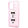Чехол Karl Lagerfeld Glitter Karl's and Choupette для iPhone 13 Pro Max Pink (KLHCP13XKCTUGLP)