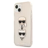 Чехол Karl Lagerfeld Glitter Karl's and Choupette для iPhone 13 Gold (KLHCP13MKCTUGLGO)