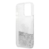 Чохол Karl Lagerfeld Liquid Glitter Choupette Fun для iPhone 13 Pro Max Silver (KLHCP13XGCFS)