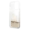 Чохол Karl Lagerfeld Liquid Glitter Choupette Fun для iPhone 13 Pro Max Gold (KLHCP13XGCFD)