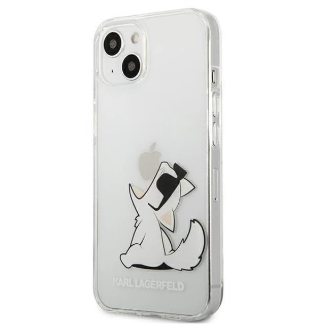 Чохол Karl Lagerfeld Choupette Fun для iPhone 13 mini Transparent (KLHCP13SCFNRC)