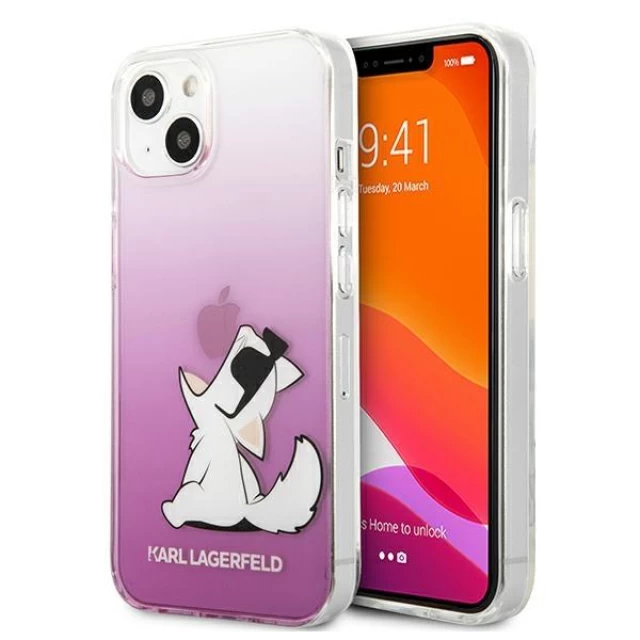 Чохол Karl Lagerfeld Choupette Fun для iPhone 13 mini Pink (KLHCP13SCFNRCPI)