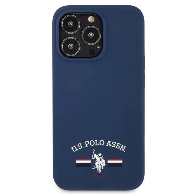 Чехол U.S. Polo Assn Silicone Collection для iPhone 13 Pro Max Navy (USHCP13XSFGV)