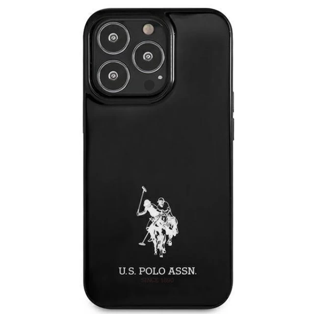 Чехол U.S. Polo Assn Horses Logo для iPhone 13 | 13 Pro Black (USHCP13LUMHK)