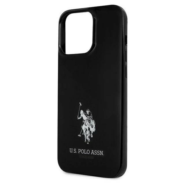 Чохол U.S. Polo Assn Horses Logo для iPhone 13 | 13 Pro Black (USHCP13LUMHK)