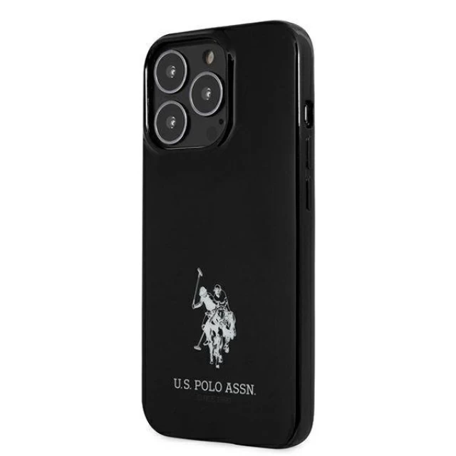 Чехол U.S. Polo Assn Horses Logo для iPhone 13 Pro Max Black (USHCP13XUMHK)