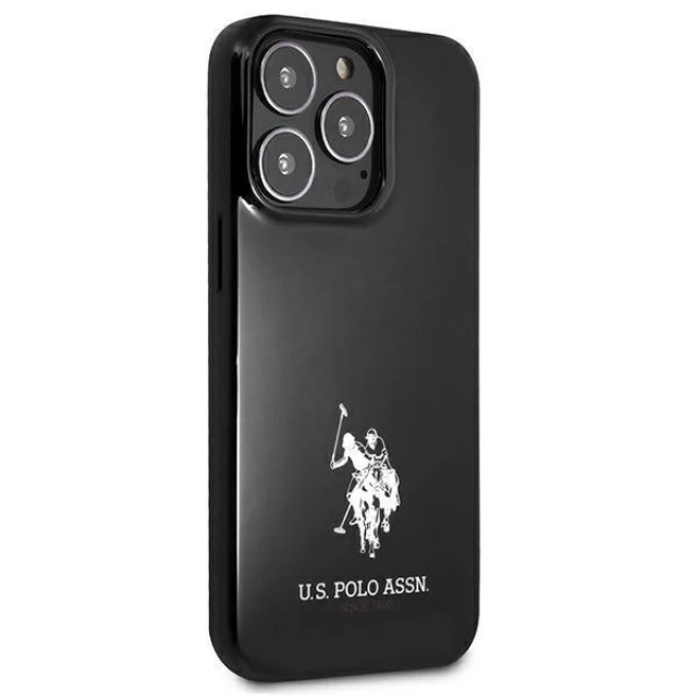 Чехол U.S. Polo Assn Horses Logo для iPhone 13 Pro Max Black (USHCP13XUMHK)