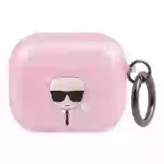 Чехол Karl Lagerfeld Karl's Head для AirPods 3 Pink (KLA3UKHGP)
